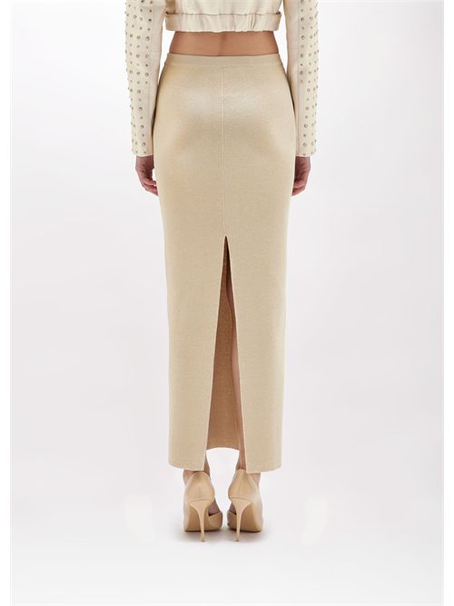 skirt woman beige BLUGIRL BLUMARINE | RA5021MA29M/C3578